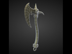 15 AXES Low poly and high poly 3D मॉडल
