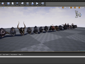 15 HELMETS Game Ready 3D Модель