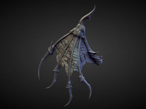45 WINGS AND FINS high poly sculpts 3D Model