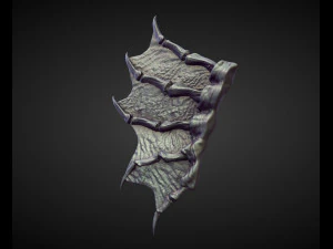 45 WINGS AND FINS high poly sculpts 3D Model