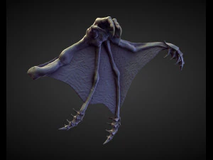 45 WINGS AND FINS high poly sculpts 3D Model