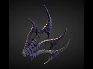 45 WINGS AND FINS high poly sculpts 3D Model