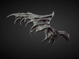 45 WINGS AND FINS high poly sculpts 3D Model