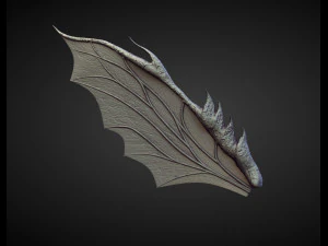 45 WINGS AND FINS high poly sculpts 3D Model