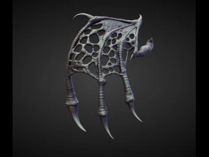 45 WINGS AND FINS high poly sculpts 3D Model