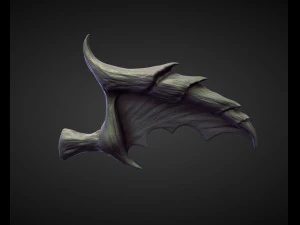 45 WINGS AND FINS high poly sculpts 3D Model