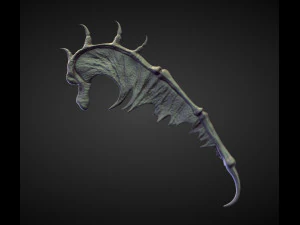 45 WINGS AND FINS high poly sculpts 3D Model