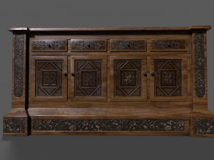 old dresser 3D 모델