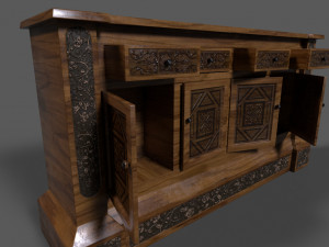 old dresser Modelo 3D