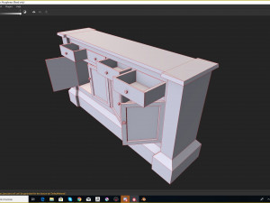 old dresser 3D 모델
