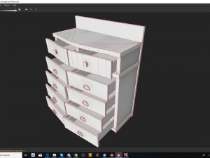 old chest of drawers Modèle 3D