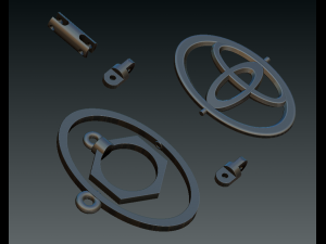 toyota trinket jewellery 3D Model