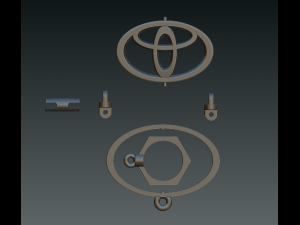 toyota trinket jewellery 3D Model