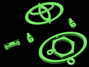 toyota trinket jewellery 3D Model