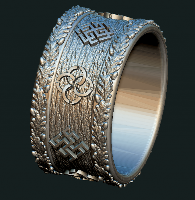 wedding ring rodnover svadebnik 3D Model .c4d .max .obj .3ds .fbx .stl .blend 