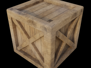 wooden crate 3D-Modell