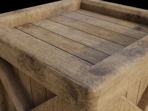 wooden crate 3D Model