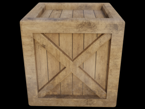 wooden crate 3D Модель