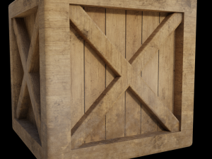 wooden crate 3D Модель