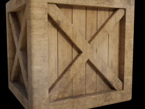 wooden crate 3D Model