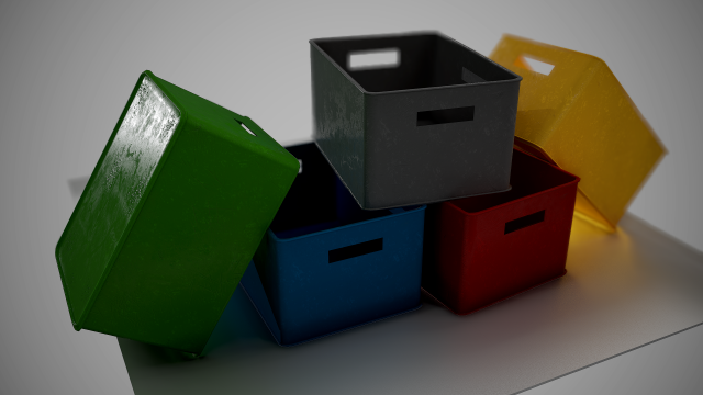 plastic box 3D Model .c4d .max .obj .3ds .fbx .stl .blend