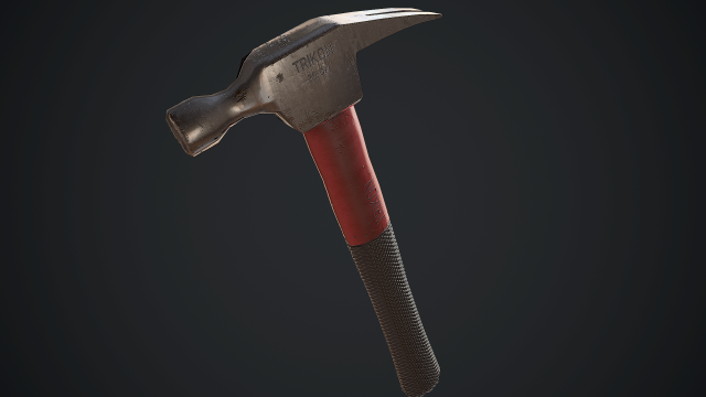 claw hammer Model 3D .c4d .max .obj .3ds .fbx .stl .blend 
