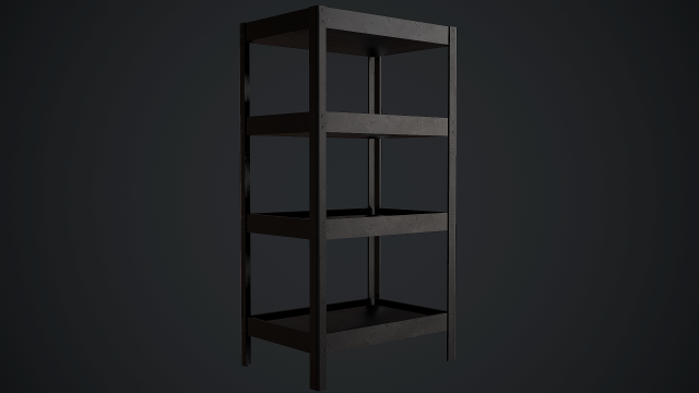 metal shelf - worn 3Dモデル .c4d .max .obj .3ds .fbx .stl .blend 