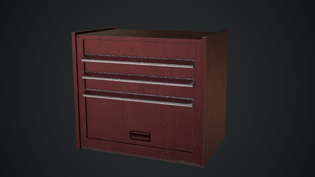 tool storage unit - scratched Modelo 3D .c4d .max .obj .3ds .fbx .stl .blend 
