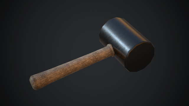 rubber mallet Modelo 3D .c4d .max .obj .3ds .fbx .stl .blend 