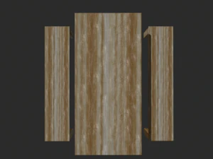 Wooden Table Low Poly - Game Ready 3D Model
