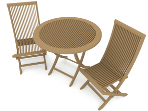 garden furniture set Modelo 3D