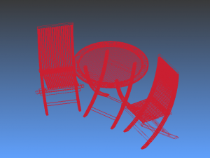 garden furniture set Modelo 3D
