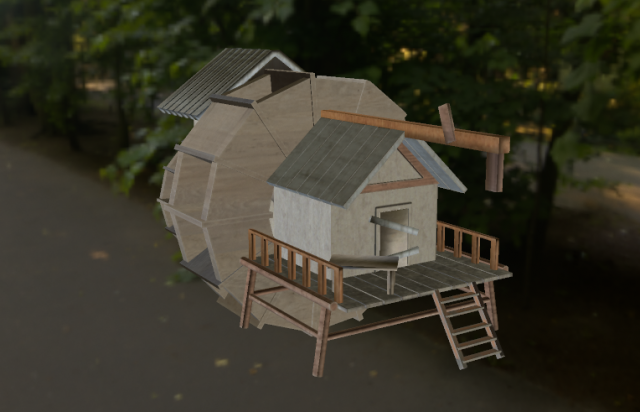 watermill Modelo 3D .c4d .max .obj .3ds .fbx .stl .blend 