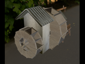 watermill Modelo 3D