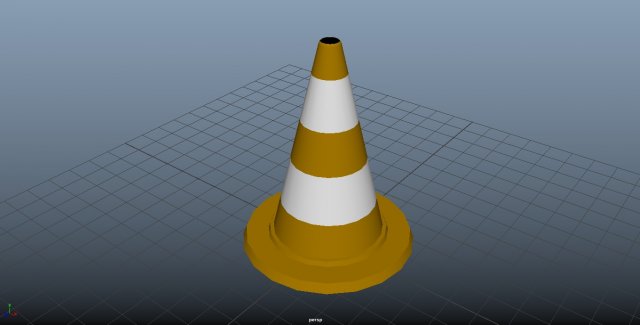 traffic cone rounded Modelo 3D .c4d .max .obj .3ds .fbx .stl .blend 