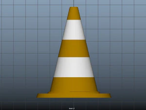 traffic cone rounded 3D Model