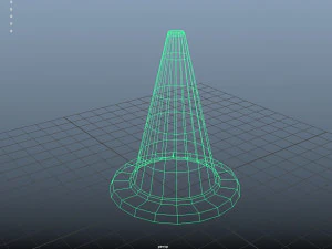 traffic cone rounded 3D Model