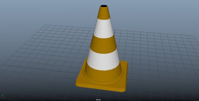 square traffic cone 3D 模型 .c4d .max .obj .3ds .fbx .stl .blend 