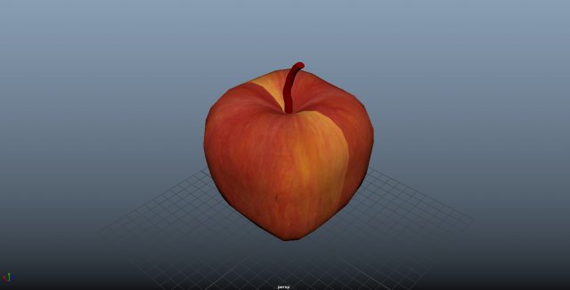 apple Modèle 3D .c4d .max .obj .3ds .fbx .stl .blend 