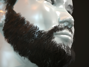 hair and beard cards 3D 模型