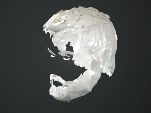 hair and beard cards 3D 模型