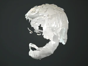 hair and beard cards 3D Model