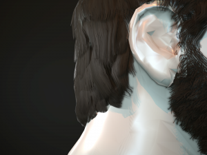 hair and beard cards 3D 模型
