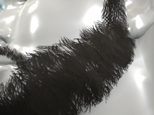 hair and beard cards 3D 模型