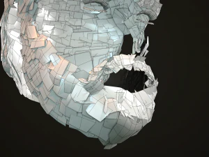 hair and beard cards 3D Model