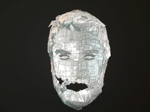 hair and beard cards 3D 模型