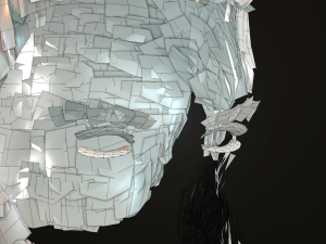 hair and beard cards 3D 模型