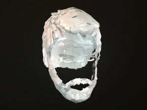 hair and beard cards 3D 模型