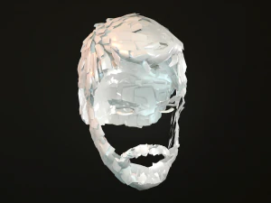 hair and beard cards 3D Model