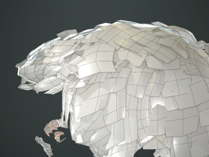 hair and beard cards 3D 模型